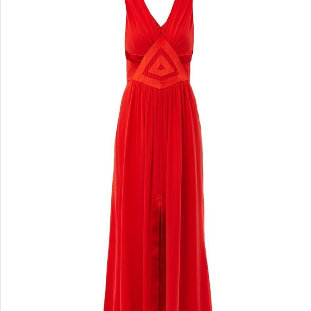 Orange Silk Chopette Dress